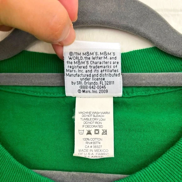 Vintage (2009) Green M&M Tee! Size XL. EUC! - Picture 4 of 4